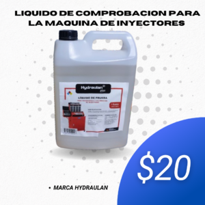 LIQUIDO PARA LA MAQUINA DE INYECTORES / PARA LA COMPROBACION